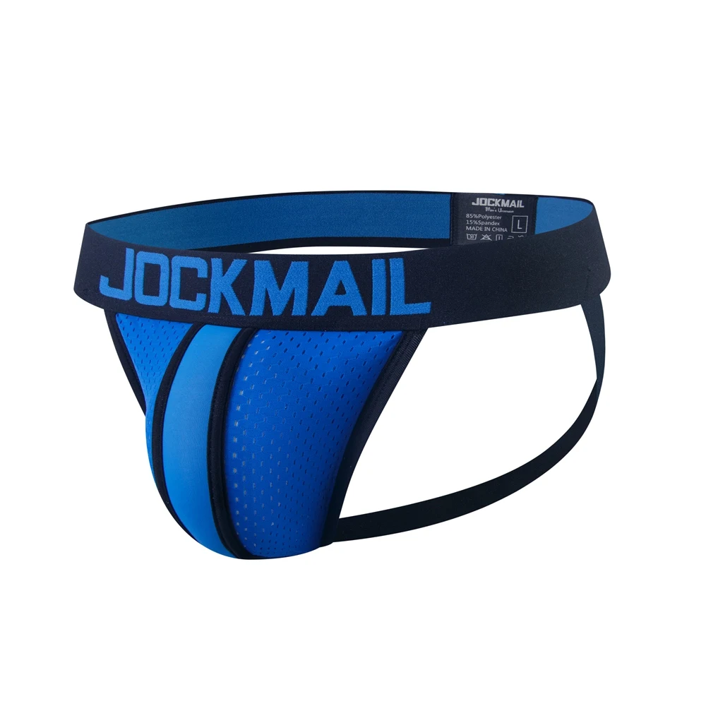 JOCKMAIL Strap Men Underwear Penis Pouch Briefs Camouflage Men Thong Sexy Gay Jockstrap Mesh Male Panties Cueca Tanga Hombre