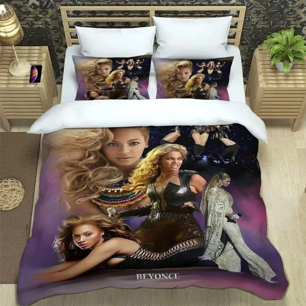 Exquisite Singer Beyoncé Bedding Set Duvet Cover Comforter Bed Adult Youth Kid Girls Boys Birthday Gift