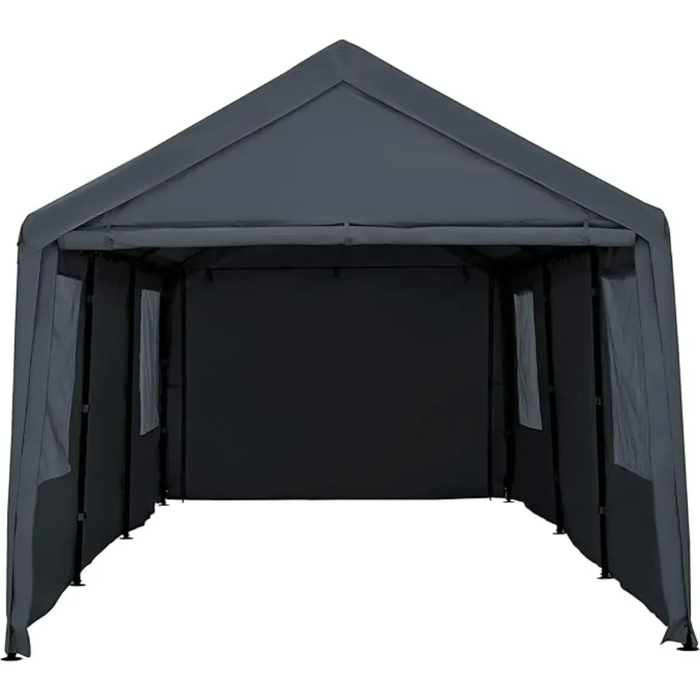 

Carport Canopy 12x20ft Heavy Duty Car Tent with Removable Sidewalls & Doors, Portable Car Port Garage Shelter for Boat, Party, O