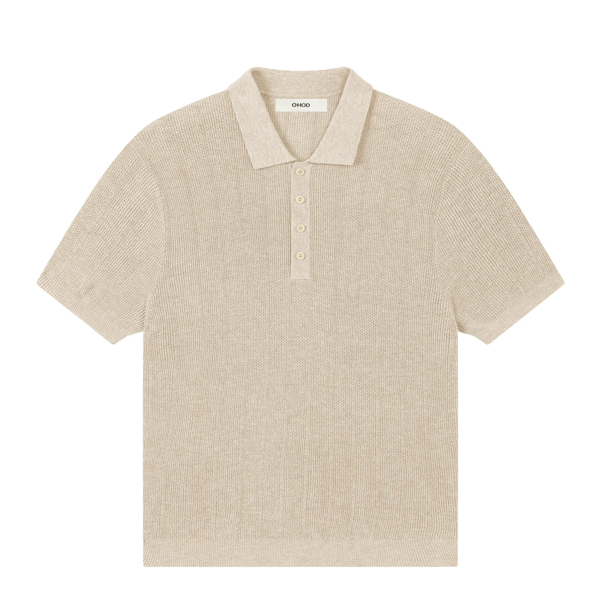 American Retro Commuting Old Money Style Hollow Out Breathable Short Sleeved Polo Shirt Loose Knit