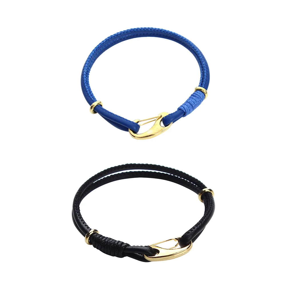 1 قطعة سوار حبلي من جلد الغنم تصميم أنيق مشبك جراد البحر مناسب لسلسلة المعصم اليومية لحفلات الزفاف للنساء #2