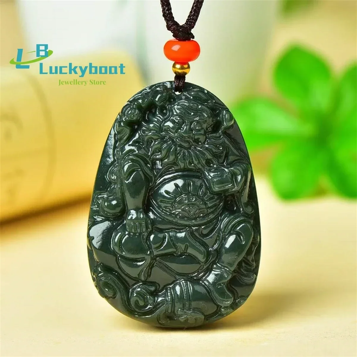 Natural Hotan Jade Zhong Kui Pendant Simple and Generous Personality Exquisite Fashion Versatile for Men and Women
