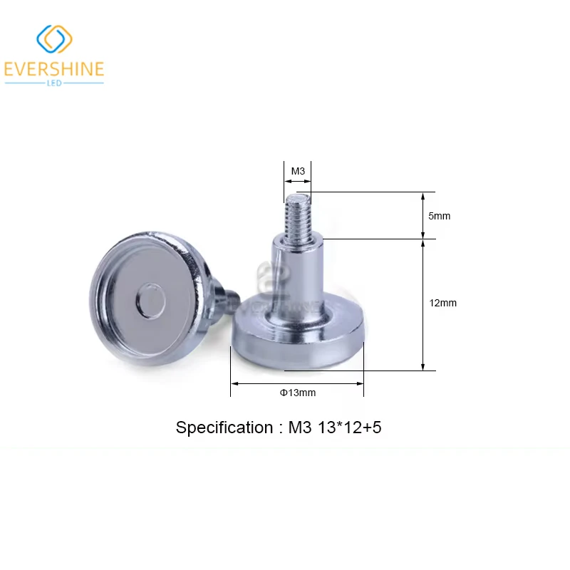 500Pcs/Lot Magnet Screw Outside Thread M3 1317 Magnetic Column Cylinder  For P2 P2.5 P3 P4 P5 P6 P10 Indoor LED Display Screen