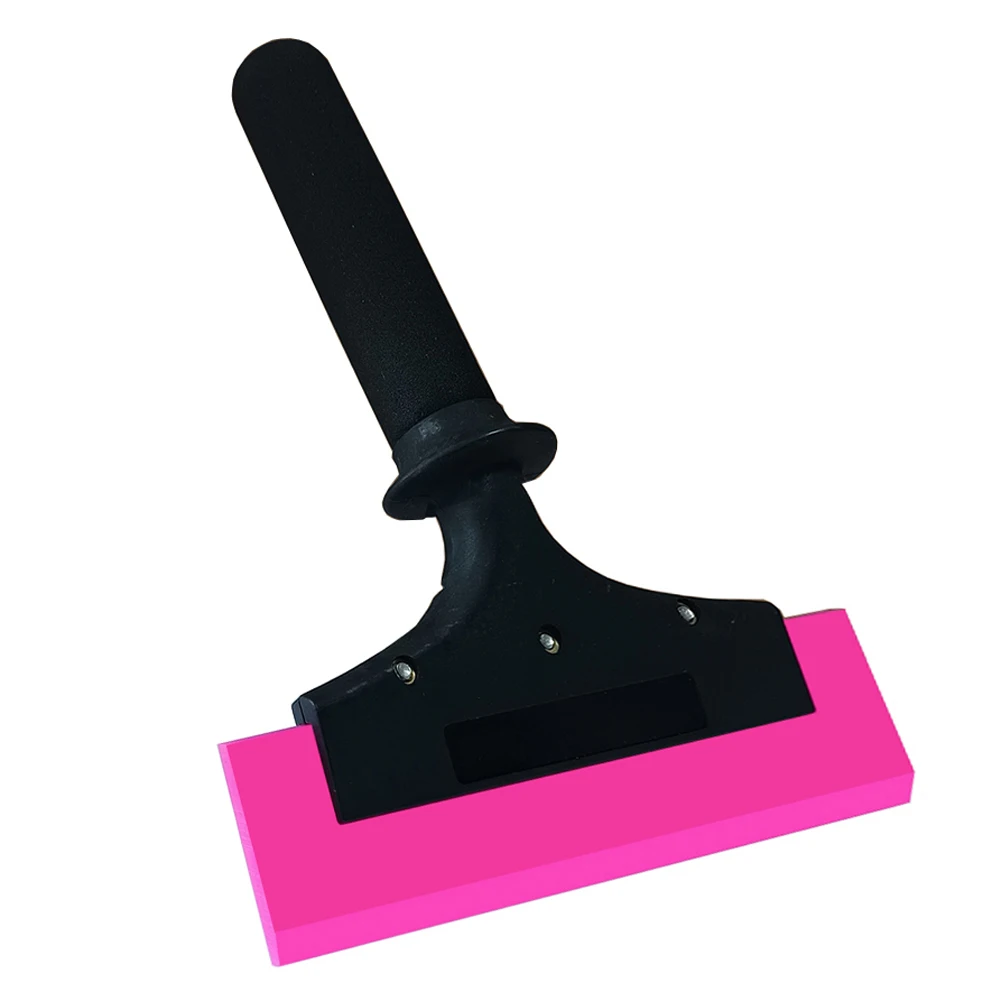 

8 Inch Rubber Blade Car Wash Tool Long Handle Squeegee Tinting Vinyl Wrap Application Silicone Glass Drying Scraper Water Wiper