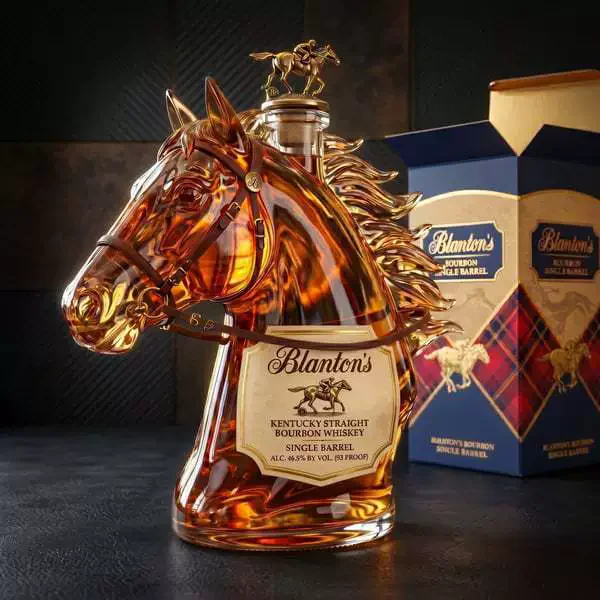350ml Horse Shaped Glass Whiskey Decanter Creative Bourbon Bottle Home Bar Decoration Collector Display Gift