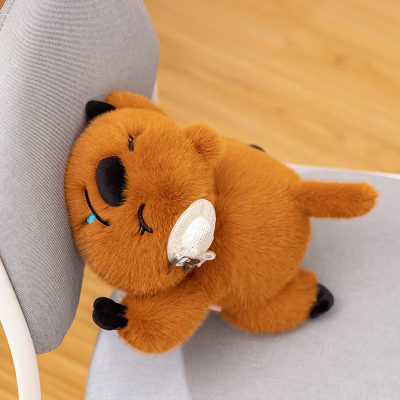 Simulación de dibujos animados Anime encantador castor Animal muñeco de peluche lindo castor juguetes de peluche muñecas hechas a mano para niños regalos de alta calidad