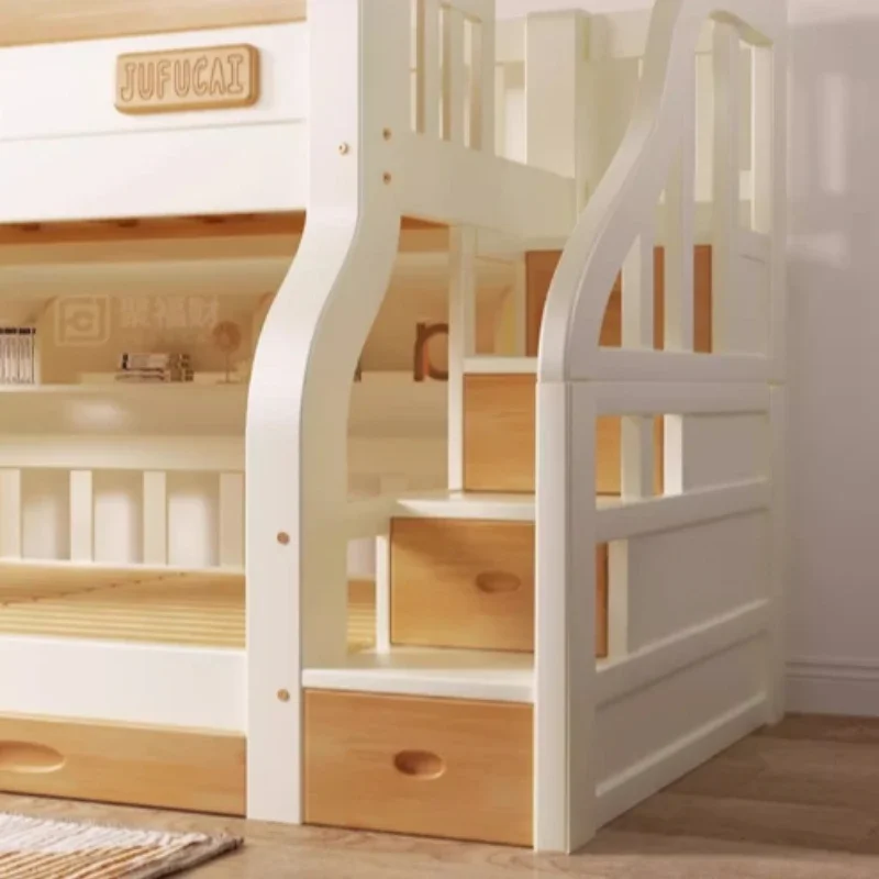 Nordic Kids Double Bed Kawaii High End Luxury Frame Bunk Bed Modern Girl Boys Sleeping Cama Matrimonio Furniture For Bedroom