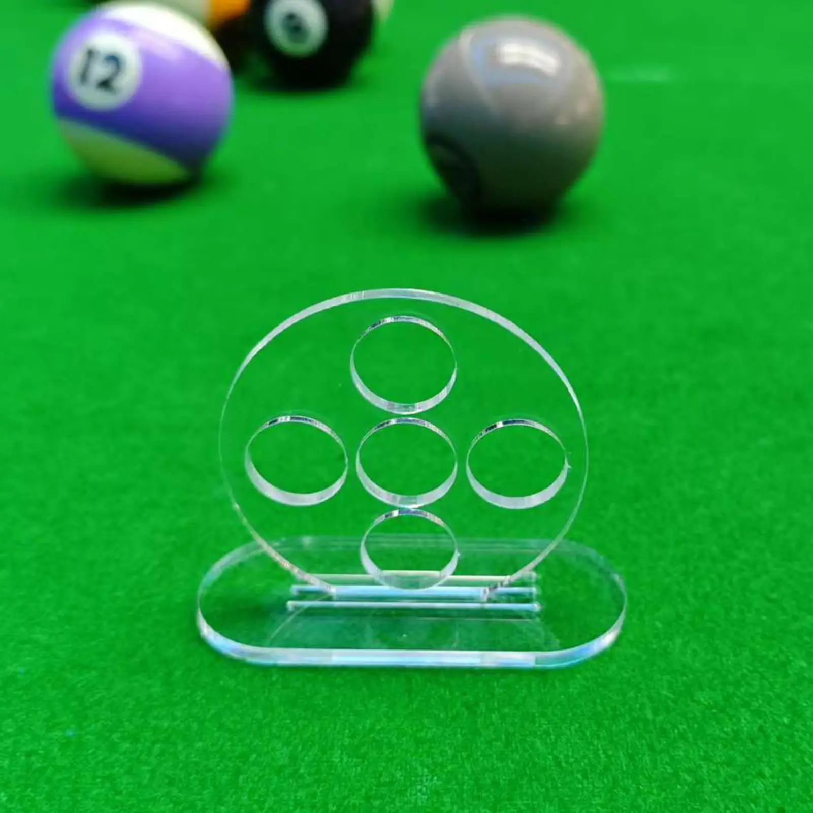 1/5 Holes Billiard Rod Trainer Billiard Straightness Trainer Billiard Hitting Exerciser Acrylic Pool Cue Strokes Training Device