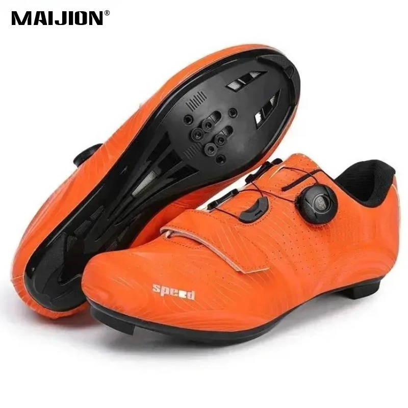 

Women Mountain Cycling Shoes Men's Road Cycling Sneakers with Locking Piece Bike Speed Racing Team Non-slip Sneakers