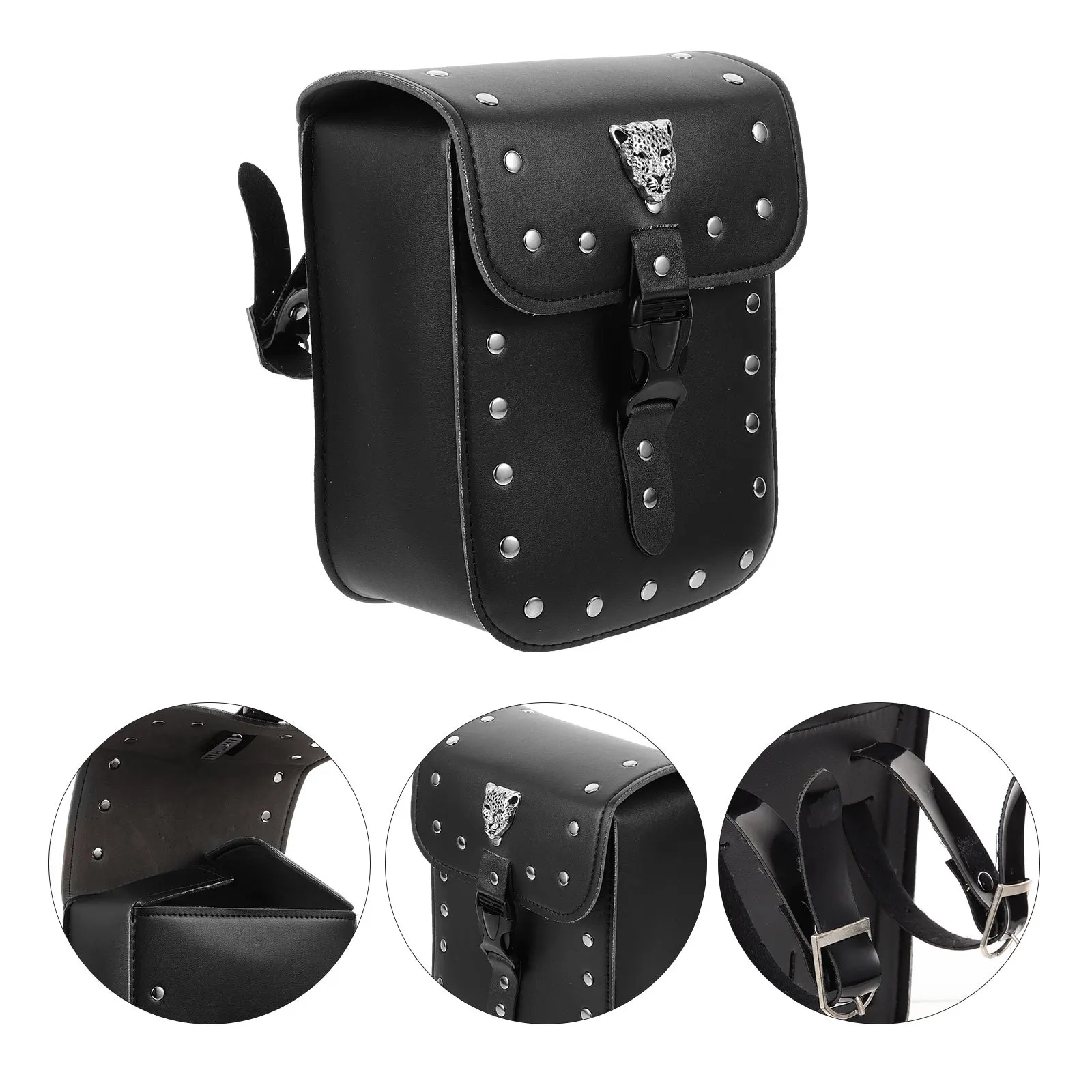 حقيبة أدوات الدراجة النارية سعة كبيرة مقاومة للماء ومنظم السرج المتين لرف تخزين الدراجة ومعدات السفر