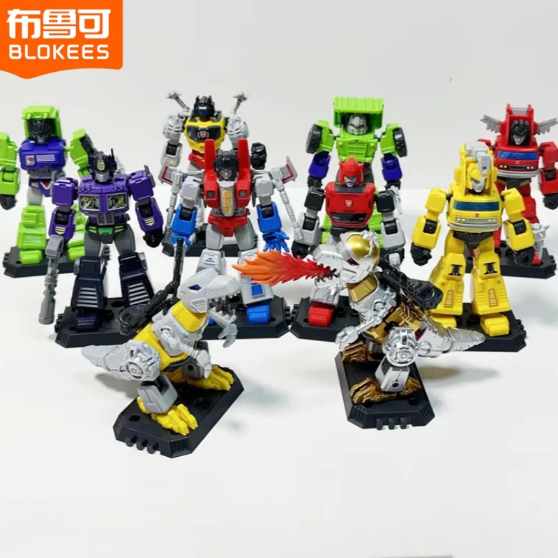 

Hot Genuine Blokees Blind Box Transformers Galaxy Version2 Emergency Call Optimus Prime Starscream Bumblebee Figures Toys Gifts