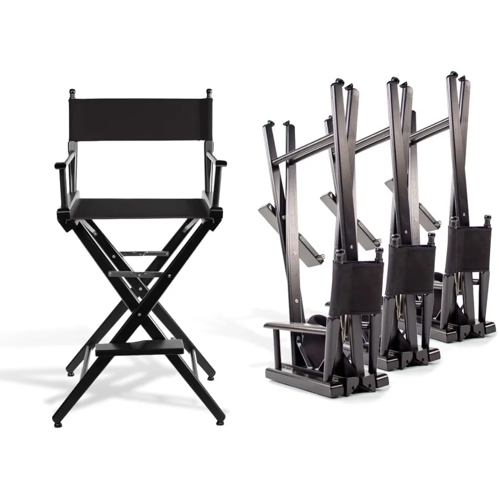 

Tall Director's Chair with Natural Frame and Black Canvas (4)