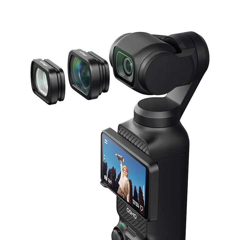 

Для DJI Osmo Pocket 3, фильтры для камеры, широкоугольный объектив, макрообъектив 10X, магнитное крепление, алюминиевая рамка, аксессуар для быстрой установки