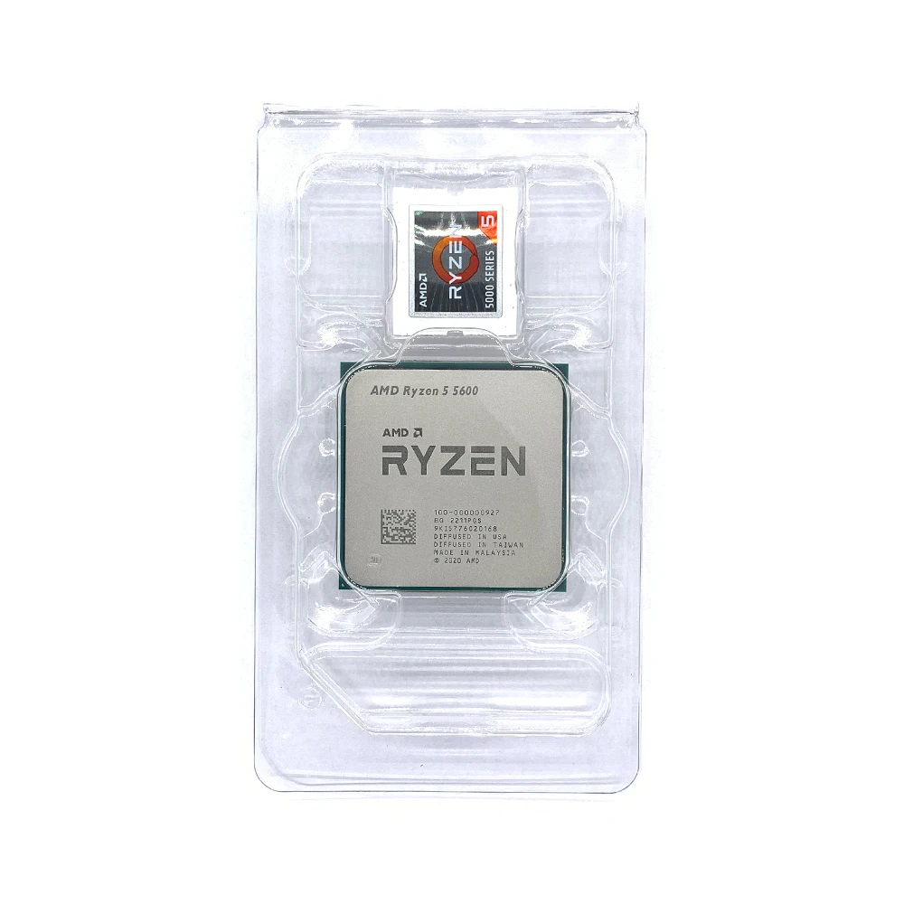 AMD Ryzen 5 5600 R5 5600 3.5 GHz processore CPU a sei Core a dodici Thread 7NM 65W L3 = 32M 100-000000927 Socket AM4 NO FAN
