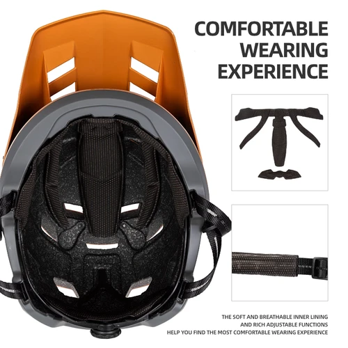 Imagen 2 del producto BATFOX-casco de bicicleta para adultos y jóvenes, ligero, protección contra impactos, para carreras de bicicletas de montaña