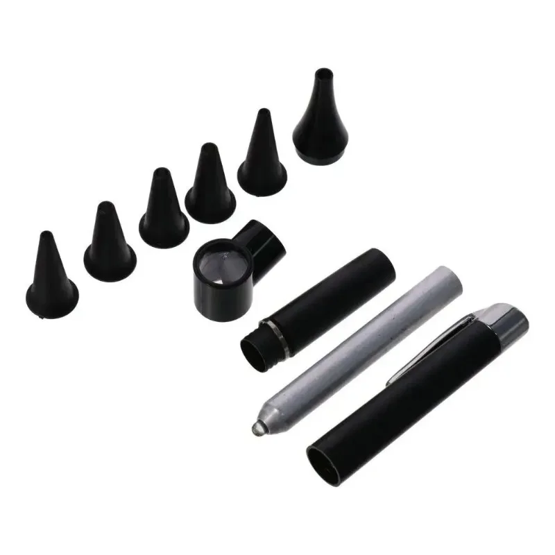 Mini Otoscope Diagnostic Kit with 5 Speculas Magnifying Lens LED Light Flashlight for Nurses Students Doctors