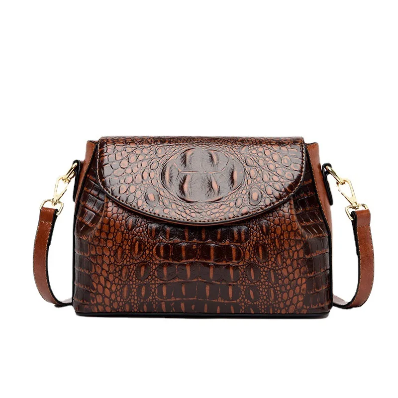 Fashion Crocodile Large Capacity Women\'s Shoulder Crossbody Bag Women\'s Bag Women Famous Brands Pu Leather Bags Handbags