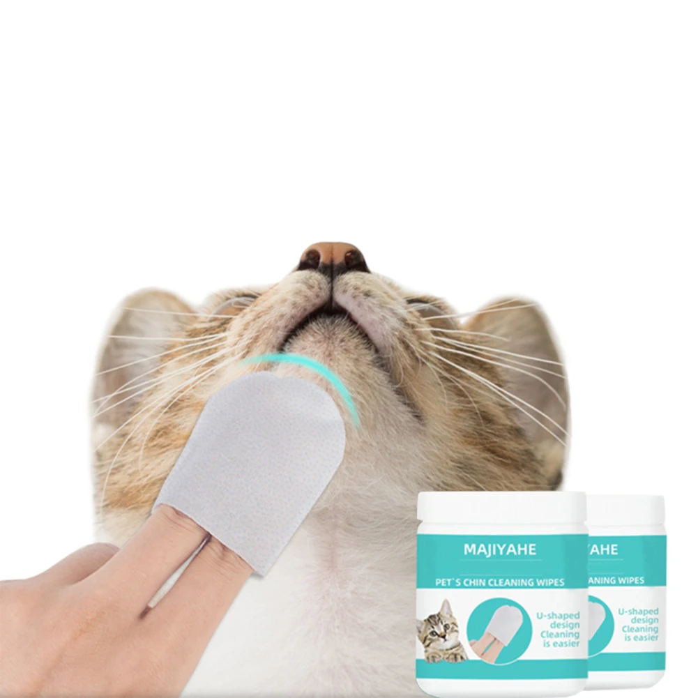 

Dog Cat Disposable Wipes Cleaning Shovel U-shaped Double Fingertips Non-woven Fabric Pet Grooming Supplies Wholesale