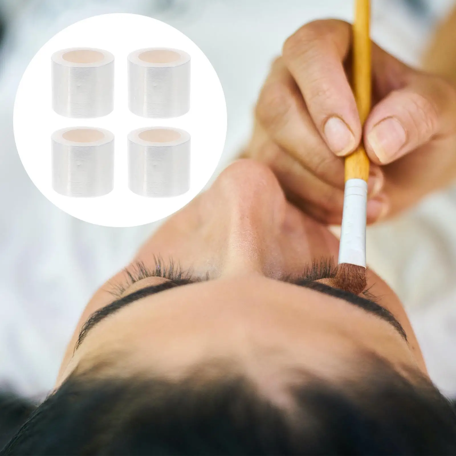 4 Haftowane plastikowe opakowanie do brwi Specjalna folia zakrywająca Eyeliner Film Haftowane akcesoria do użytku w domowym salonie