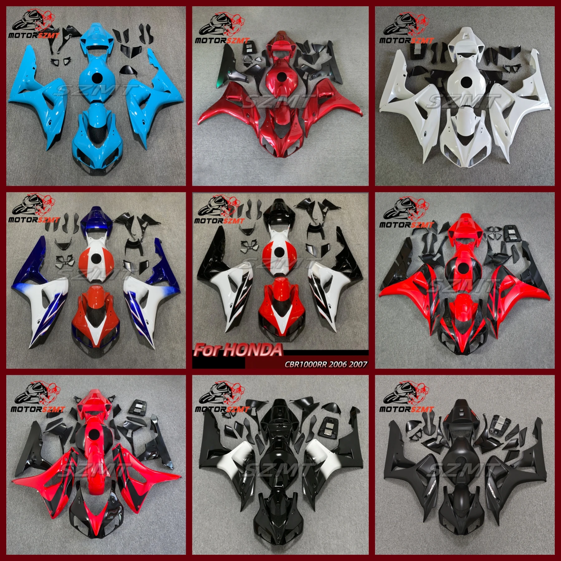 Unpainted Bodywork for Cbr1000 RR CBR1000RR CBR 1000 RR 2006 2007 06 07 Fairing Body Kit