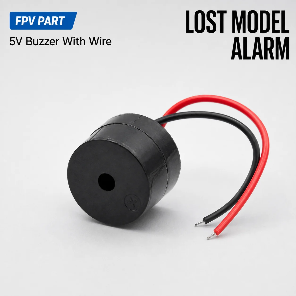 5V FPV Drohnen-Buzzer mit Kabel Matek DBuz5V Alternative Betaflight F4 F7 Flugcontroller 2300Hz Dauerton 160mm Kabel DIY
