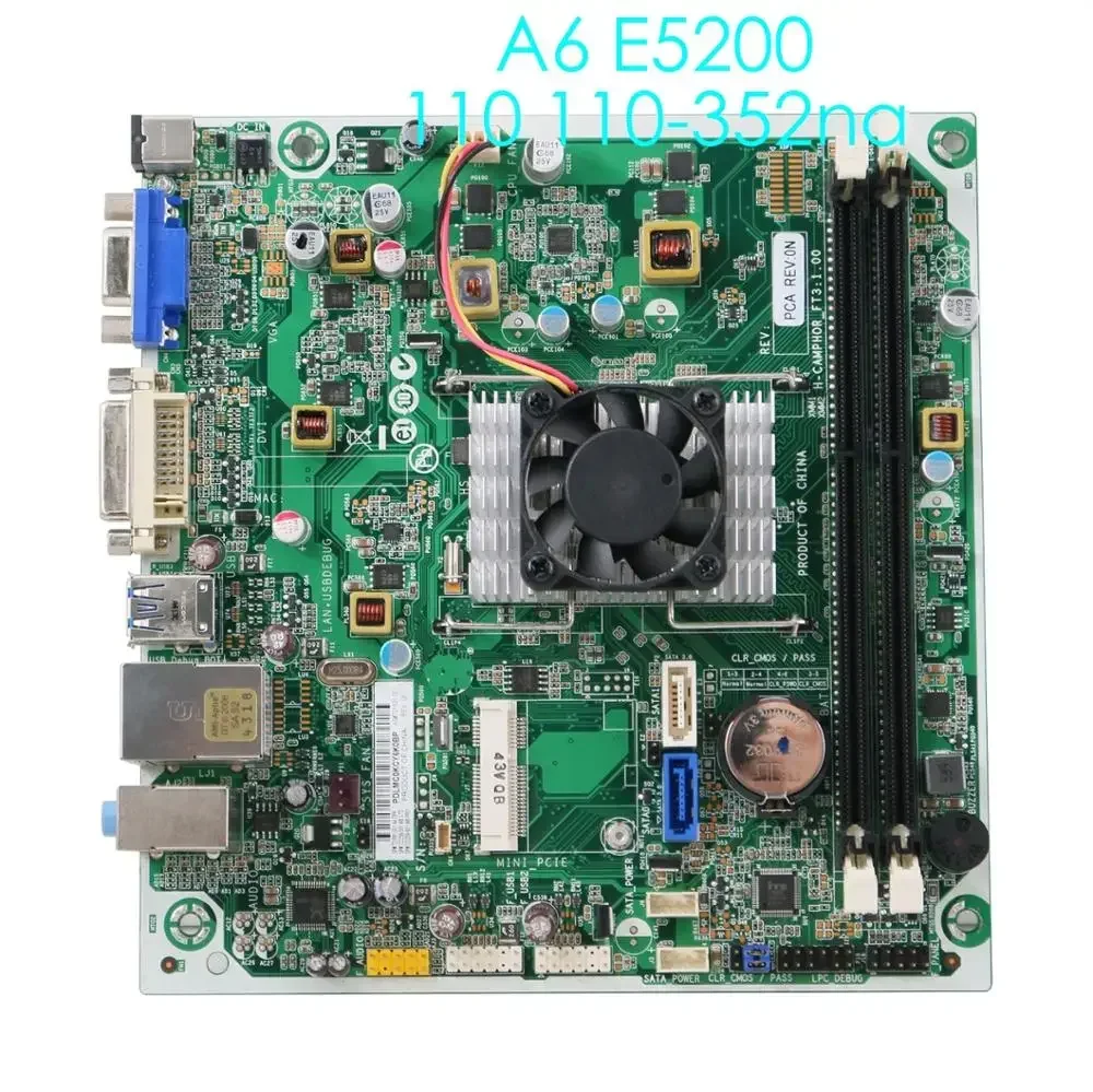 

721891-001 для HP 110 110-352na A6-5200 настольная материнская плата 722256-501 722256-601 материнская плата 100% протестирована, полностью работает