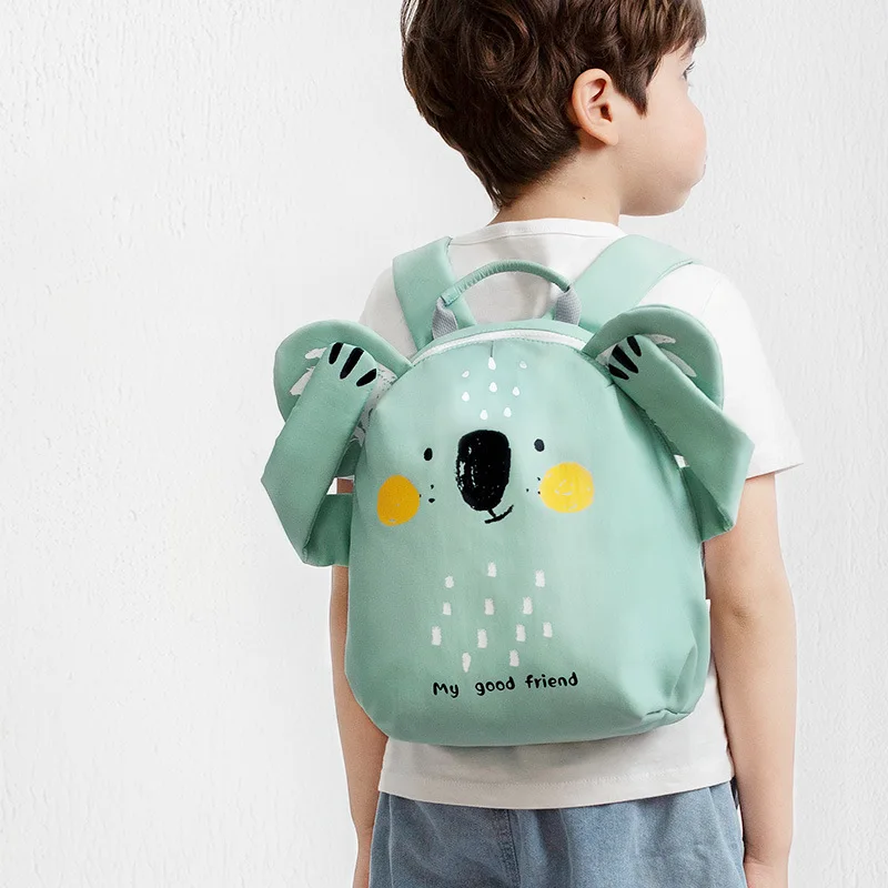 Personalised Embroidery Kindergarten Schoolbag Ultra Light Cartoon Animal Koala Backpacks Waterproof Creative Children\'s Bag