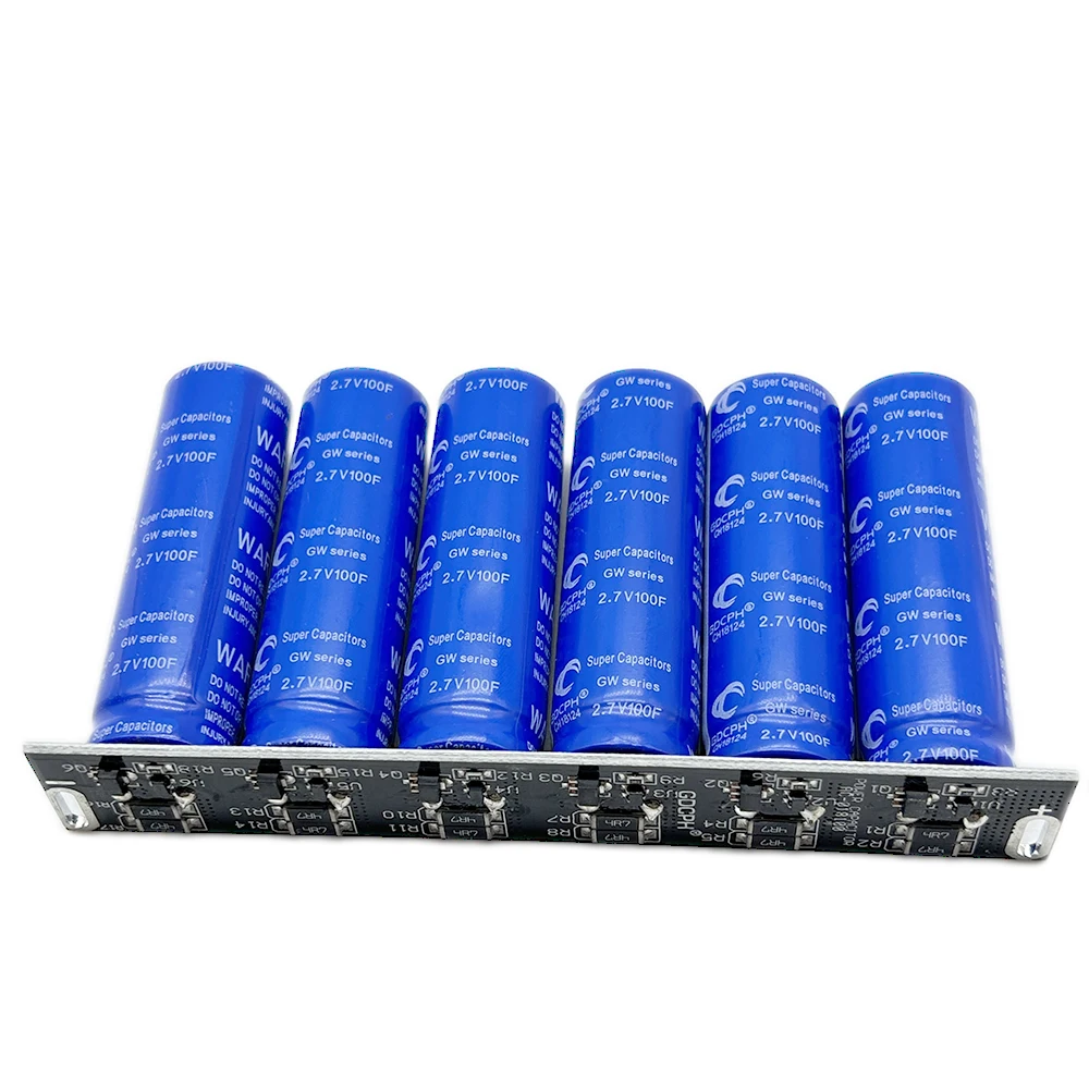 6pcs/set Super Farad Capacitor 16V16.6F Supercapacitor Automotive Rectifier Module High Current Ultracapacitor