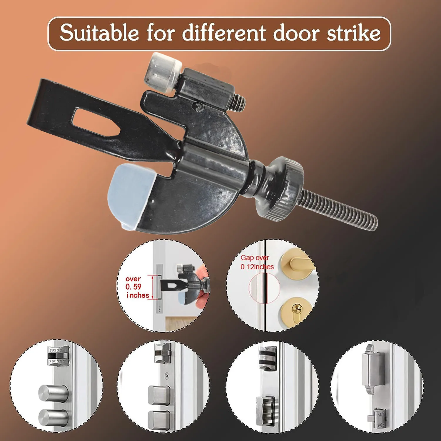 Portable Lock Travel Hotel Self-Defense Anti-Theft Stopper Safe Latch Accommodation Door Stopper Door Lock Security Door