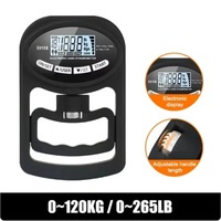 265Lbs/120Kg Grip Strength Tester USB Hand Grip Digital Hand Dynamometer LCD Screen Grip Strength Meter for Power Training Sport