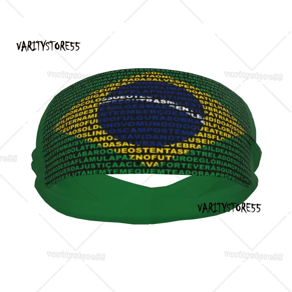 

Sports Headband Brazil Flag Running Fitness Sweatband Absorbent Jog Hair Bandage