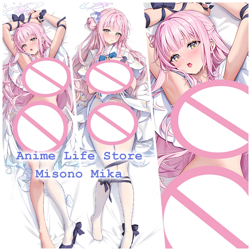 

Misono Mika Dakimakura Anime Body Pillow Cover Two Side Printed Blue Archive Bedding Cushion Case Pillowcase Otaku Cute Gifts