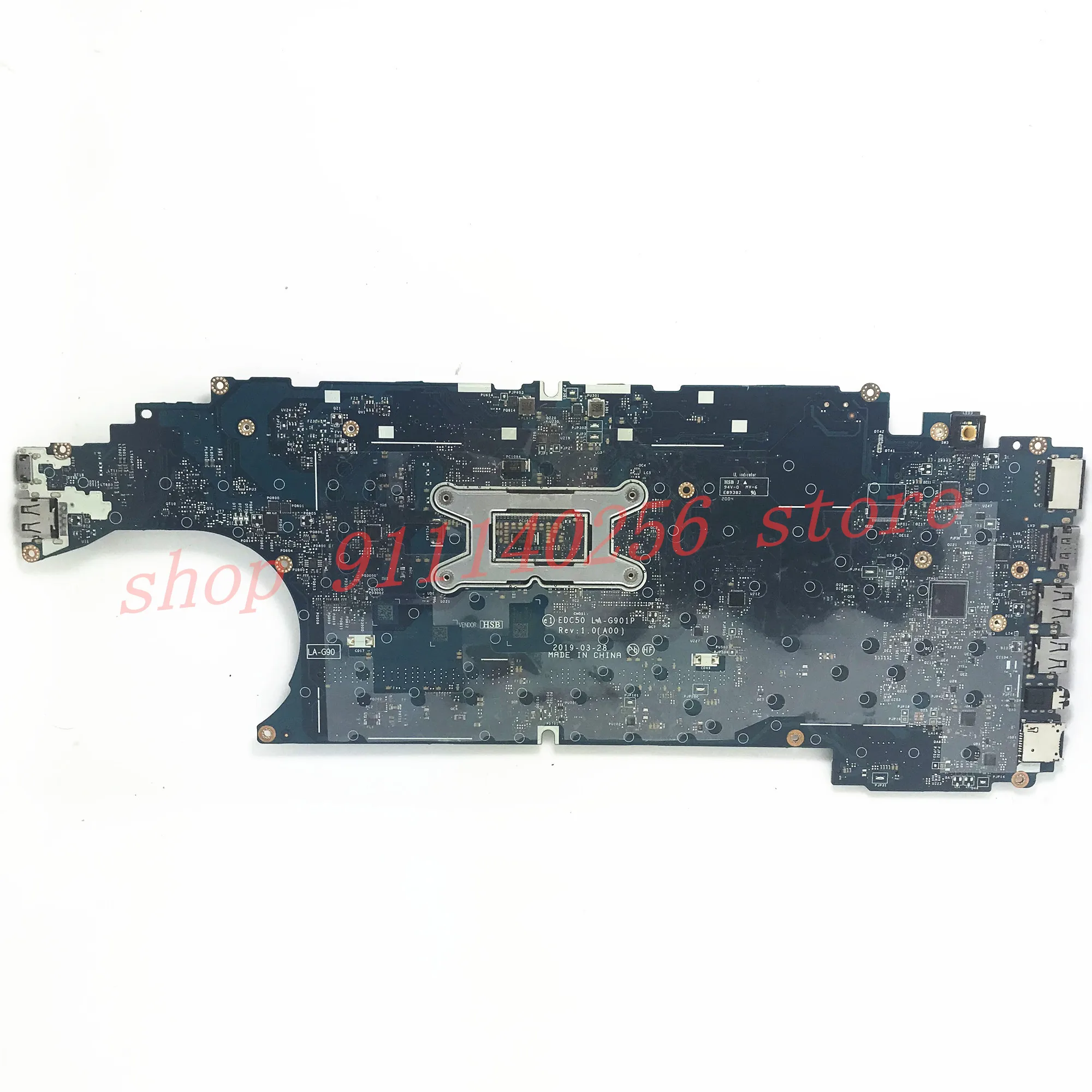 CN-0F9GJ4 0F9GJ4 F9GJ4 High Quality For Dell 5500 Laptop Motherboard EDC50 LA-G901P With SRFFX I5-8265U CPU 100% Full Tested OK