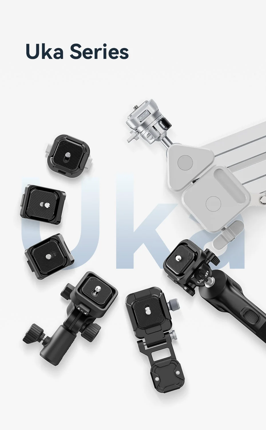 Ulanzi TH02 Uka Inverted Ball Head für Foto-DSLR-Kamera 360° ° Schwenkschale Uka, horizontale, vertikale Schaltung mit Schnellverschluss – Detail 8