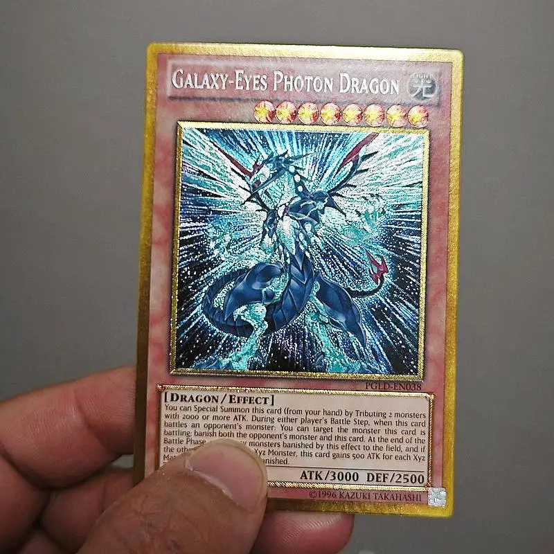 

Yu Gi Oh Galaxy Eyes Photon Dragon Liangshu Hand Engraved UTR Light Attribute Effect Trading Card For Tcg Collectors Anime Fans