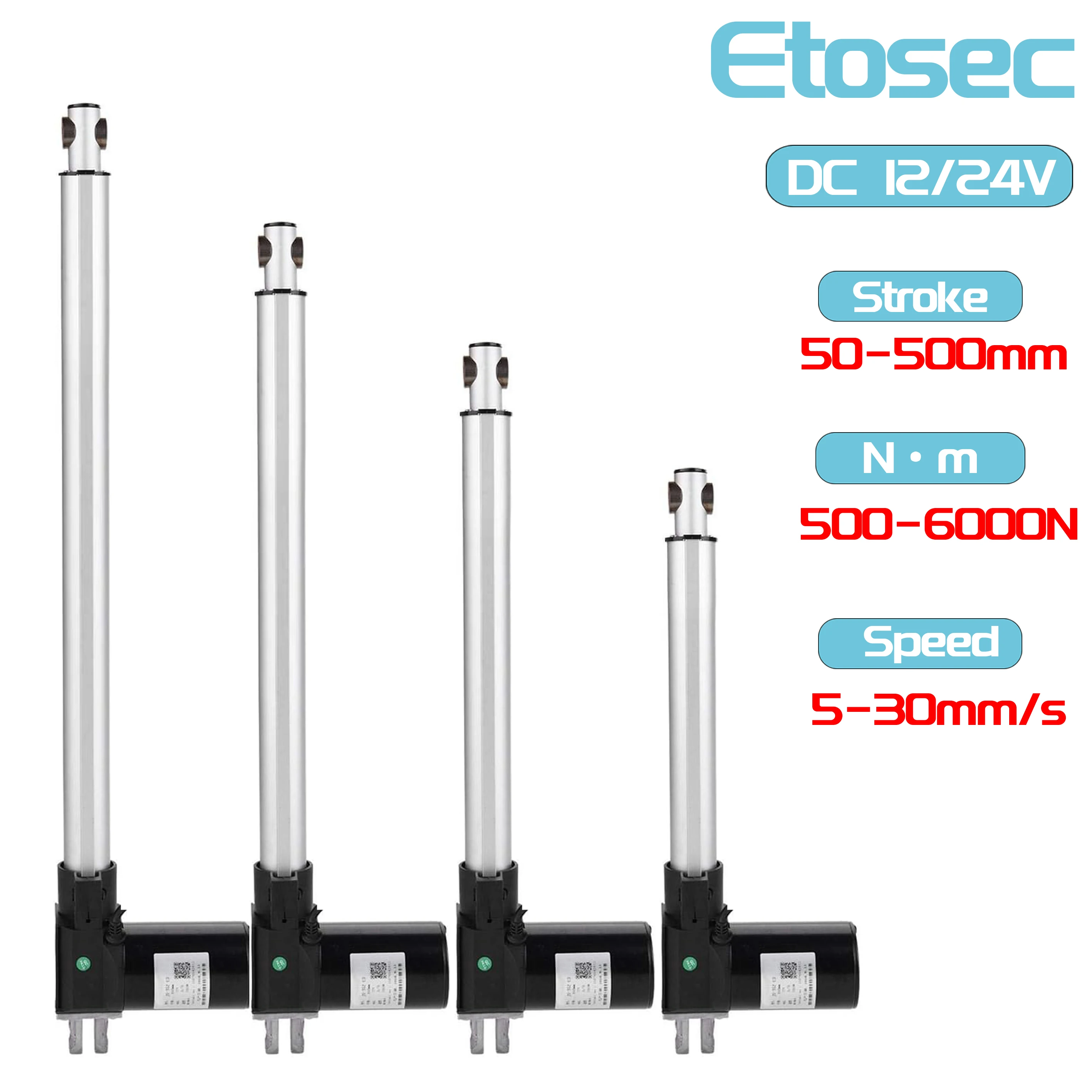 12V 24V 6000N Elektrischer Linearantrieb 50mm 600mm 1000mm Linear Actuator Motor 12V 24V 6000N Elektrischer Linearantrieb 50mm 600mm 1000mm Linear Actuator Motor