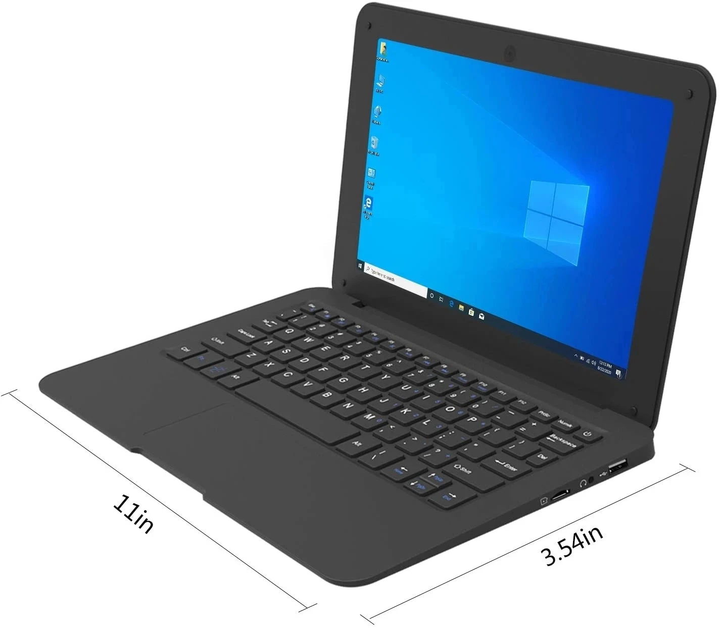 Imagem -04 - Mini Netbook Ultra Fino Notebook Windows 10 pc Computador Wi-fi Embutido Bluetooth 10.1 6gb de Ram Ssd 64gb