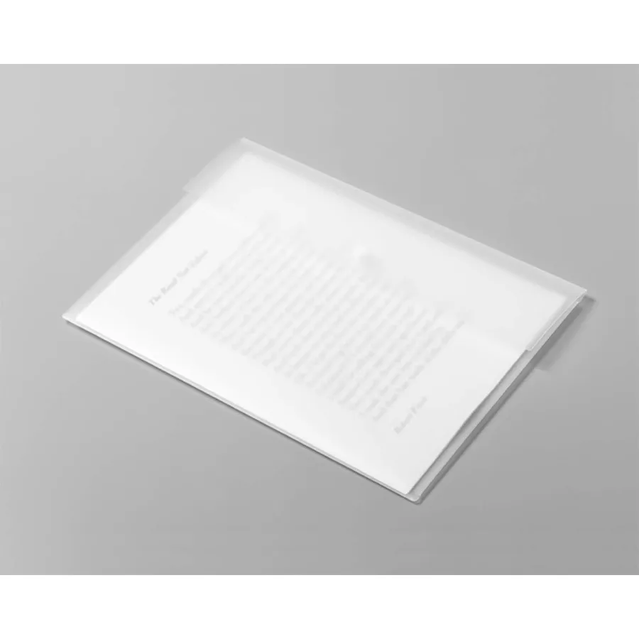 Translucent A4 Size Poly File Folder Pockets with Snap Button Closure for Organizing Flat Documents and Letters Ideal for Offic