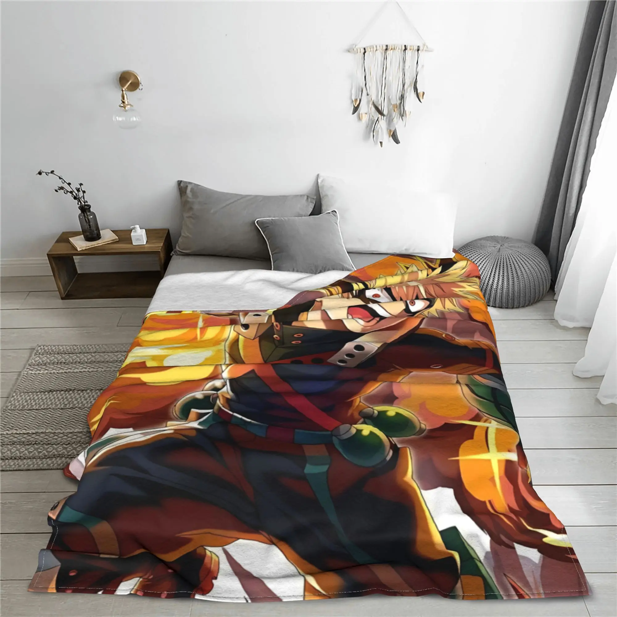 1PC Home Izuku Midoriya  Blanket Throw Super Cosy Plush Living Room Sofa