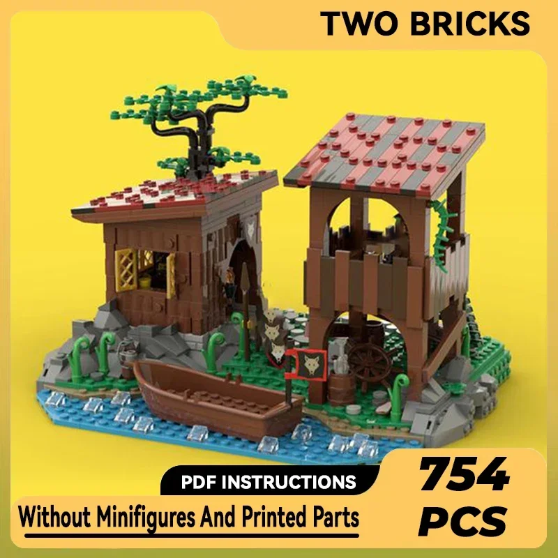 

Military Castle Model Moc Building Bricks Wolf Pack Hide Tactic Technology Modular Blocks Gifts Christmas Toys DIY Sets Assembly