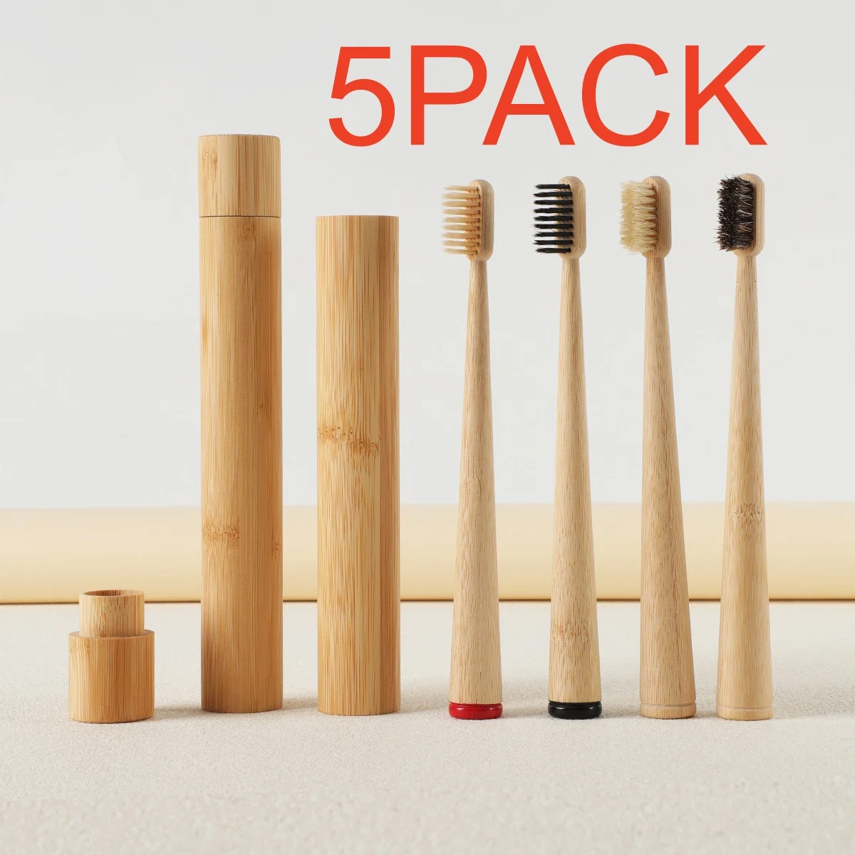 5pack-hair-toothbrush-with-bamboo-travel-case-natural-bristle-bamboo-handle-tooth-brush-set-for-adults