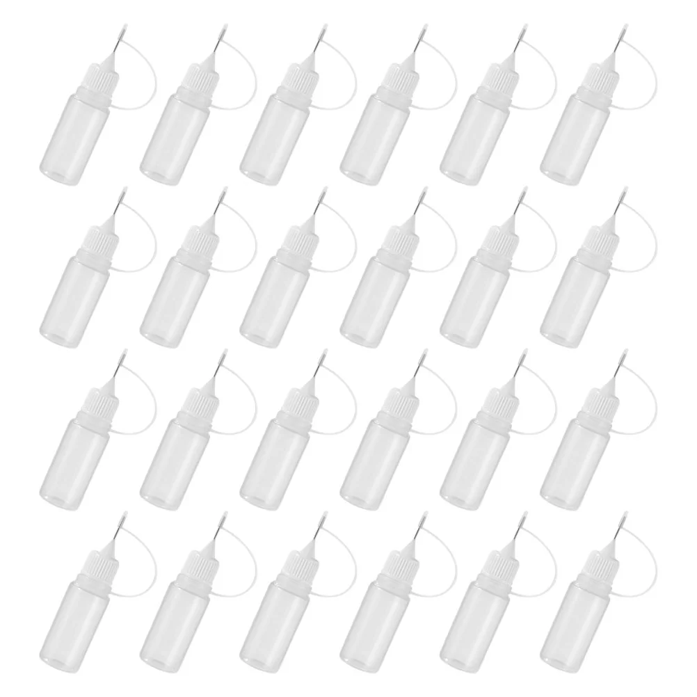 30pcs 5ml Glue Squeeze Bottles Precision Tip Applicator Bottles Small Gluing Bottles Dispenser Squeeze Sauce Bottle Mini