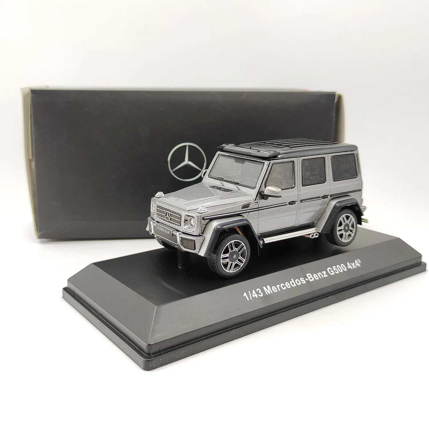 

Diecast Original 1/43 Scale BENZ G500 4x4 Alloy Car Model Silver-gray Collectible Toy Gift Souvenir Display Ornament