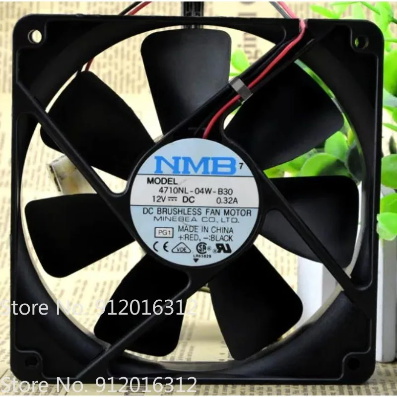 

New Cooler Fan for NMB 4710NL-04W-B30 12cm 12025 Double Ball Fan with Large Heat Dissipation Capacity 120 * 120 * 25MM