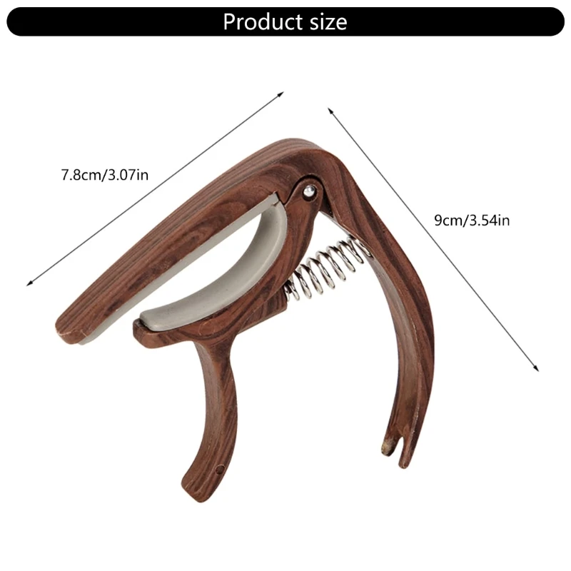 نقاط اتصال جيتار كابو من الفولاذ المقاوم للصدأ، درجة احترافية، أداة ضبط سهلة الاستخدام #6