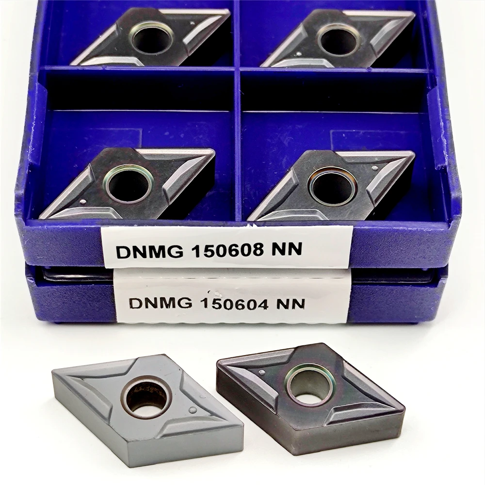 10 peças dnmg150608 dnmg150604 nn lt10 inserções de carboneto torno cnc ferramenta de torneamento externo carboneto para aço dnmg 150608 150604