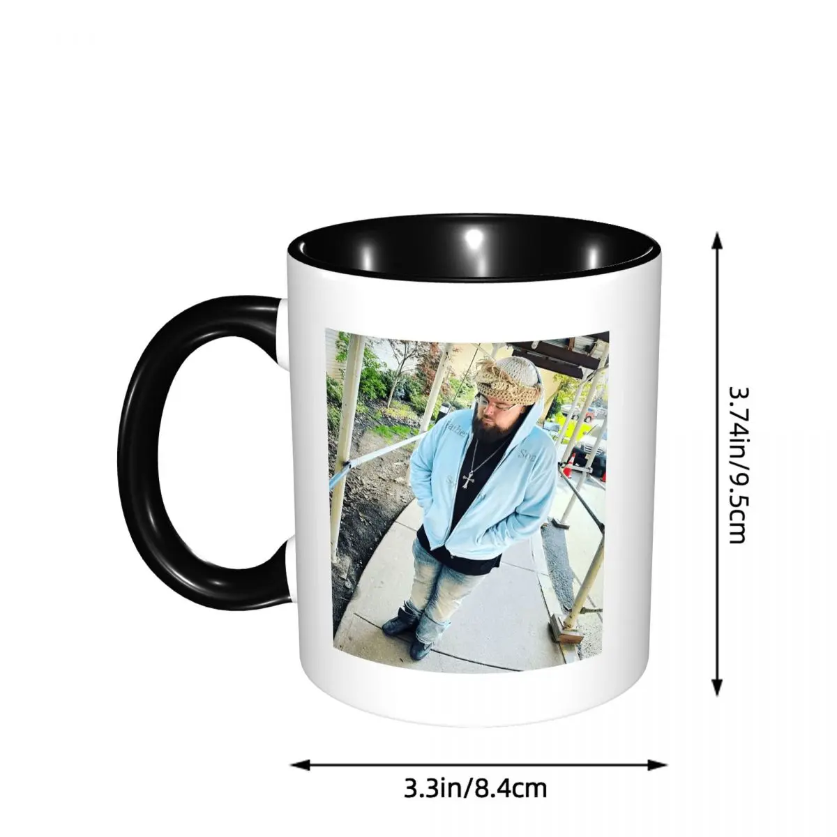 Joeyy Singer Vocalist Music Rapper Mug Funny Ceramic Coffee Cups Tea Mugs Milk Cup Drinkware Gifts for Woman Man