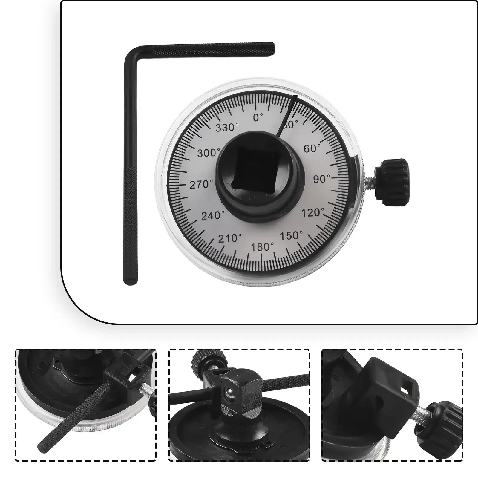 

Transparent Shell Torque Wrench Dial Angle Torque Gauges Lightweight and Portable Suitable for Torque Compensation Adjustment