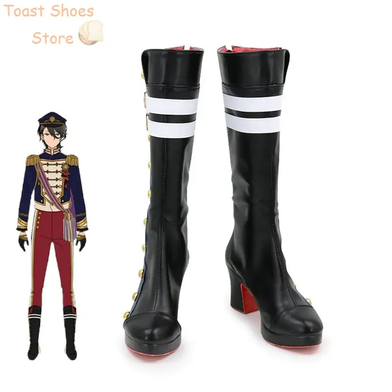 

Game ensemble stars Sakuma Rei cosplay shoes PU leather shoes Halloween carnival boots costume prop