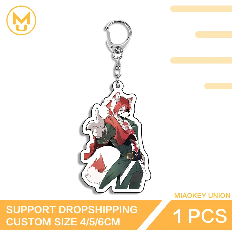 Fox Furry Exclusive Design Unique Chic Unique Premium Double Sided Key Chains Adorable Creative Personality Amusing Jewelry